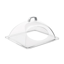 Kuppelhaube GN 1/2 verchromter Griff