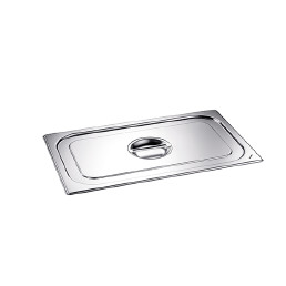 GN-Deckel 1/1 GN mit Griffmulde, Edelstahl