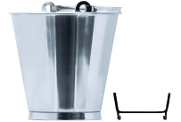 Eimer 10,00 l Edelstahl 18/10 m. Bodenreif
