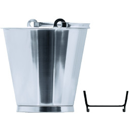Eimer 10,00 l Edelstahl 18/10 m. Bodenreif