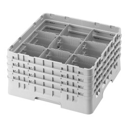 Gläserkorb 9 Fächer 500 x 500 x 184 mm