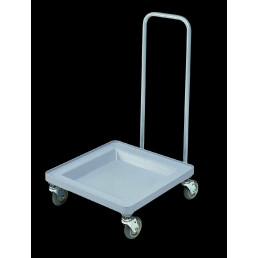 Korbroller für Spülkörbe 500x500 mm, mit Griff