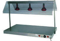 Warmhalteplatte mit 2 Infrarotlampen
