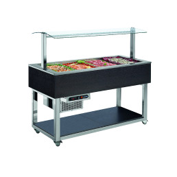 Kühlbuffet, 6/1 GN, gekühlte Wanne