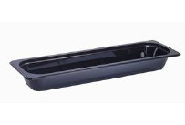 GN-Behälter 2/4 GN, 65 mm schwarz